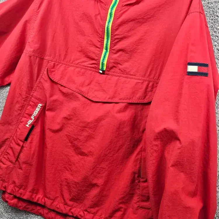 [BUNJANG] Tommy Hilfiger Old School Anorak Windbreaker Jacket (M) / 타미힐피거 올드스쿨 아노락 바람막이 웜업 자켓 ( M ) / 11471