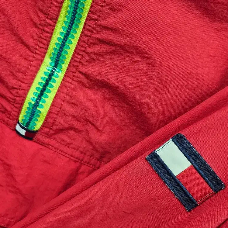 [BUNJANG] Tommy Hilfiger Old School Anorak Windbreaker Jacket (M) / 타미힐피거 올드스쿨 아노락 바람막이 웜업 자켓 ( M ) / 11471