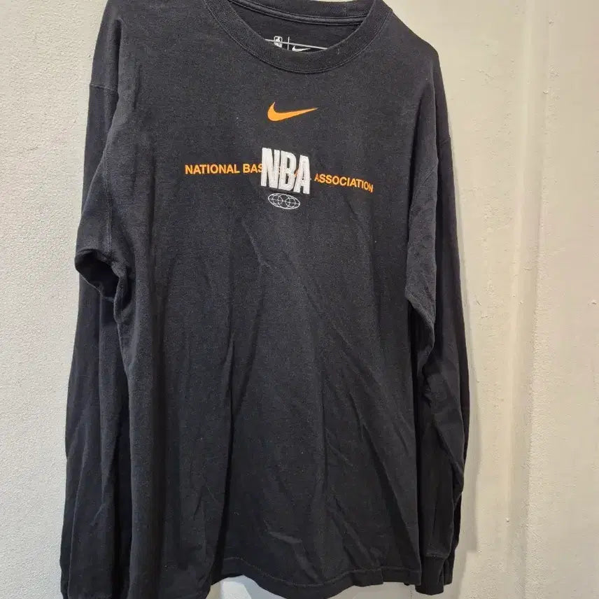 [BUNJANG] Nike NBA Black Long Sleeve T-Shirt / 나이키 NBA 블랙 긴팔 티셔츠