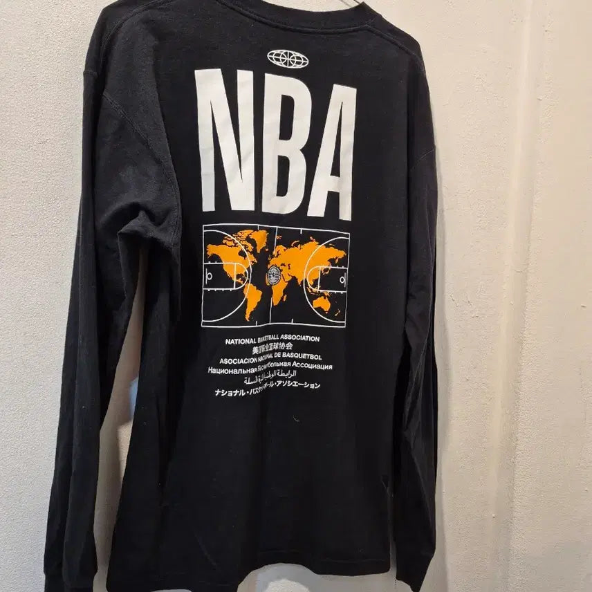 [BUNJANG] Nike NBA Black Long Sleeve T-Shirt / 나이키 NBA 블랙 긴팔 티셔츠