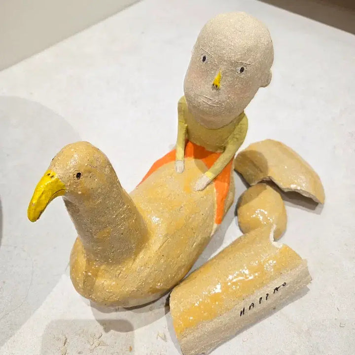 [BUNJANG] Gabpao The Burnt Boy Sculpture / 갑빠오 작가의 오리 탄 소년 작품