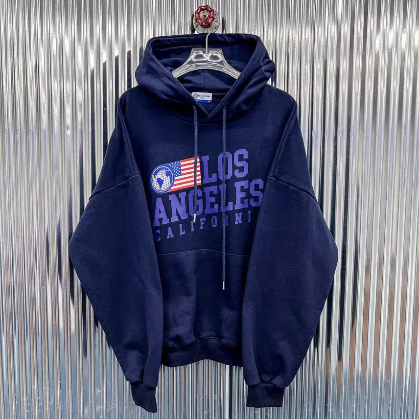 [BUNJANG] LA Flag Print Hoodie / [새상품] LA 성조기 프린팅 후드티 (FREE) AF328