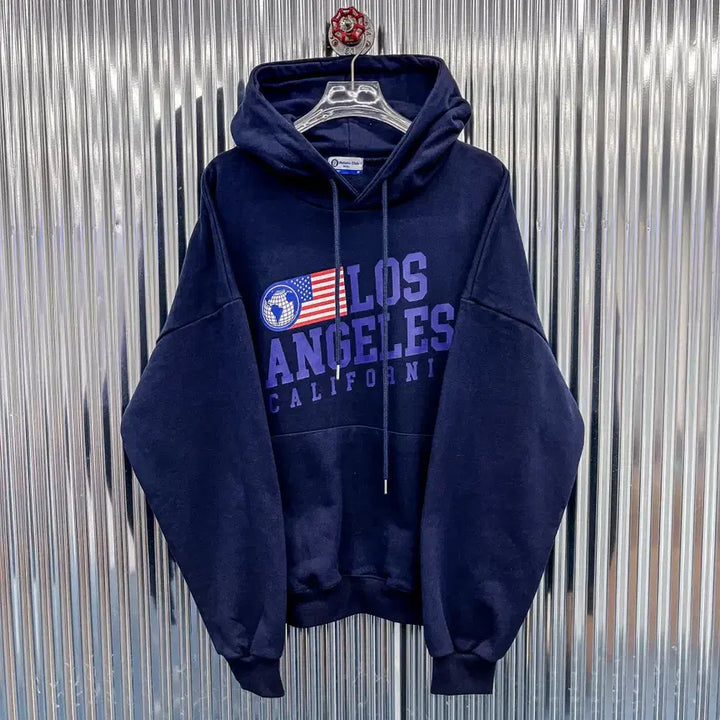 [BUNJANG] LA Flag Print Hoodie / [새상품] LA 성조기 프린팅 후드티 (FREE) AF328