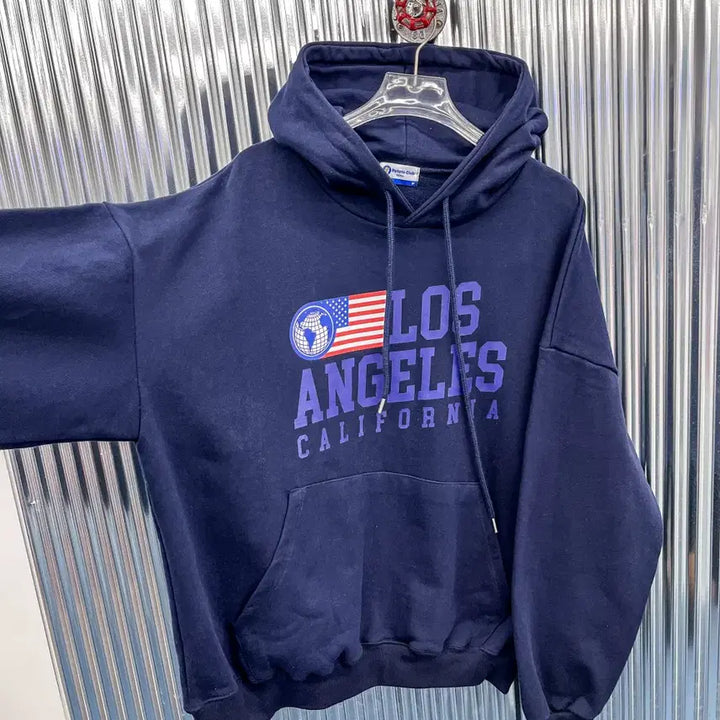 [BUNJANG] LA Flag Print Hoodie / [새상품] LA 성조기 프린팅 후드티 (FREE) AF328