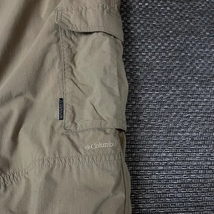[BUNJANG] Columbia Beige Belted Cargo Cotton Pants XL / (35) 컬럼비아 베이지 벨트 카고 코튼 팬츠 XL