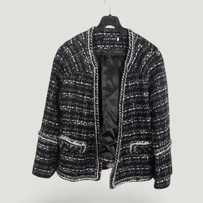 [BUNJANG] YIEETING Tweed Jacket (BK) - Women&