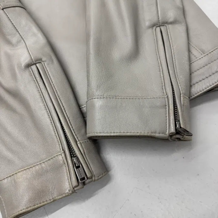 [BUNJANG] Biker Real Leather Lambskin Leather Jacket / 바이커 리얼레더 양가죽 라이더 램스킨 가죽자켓