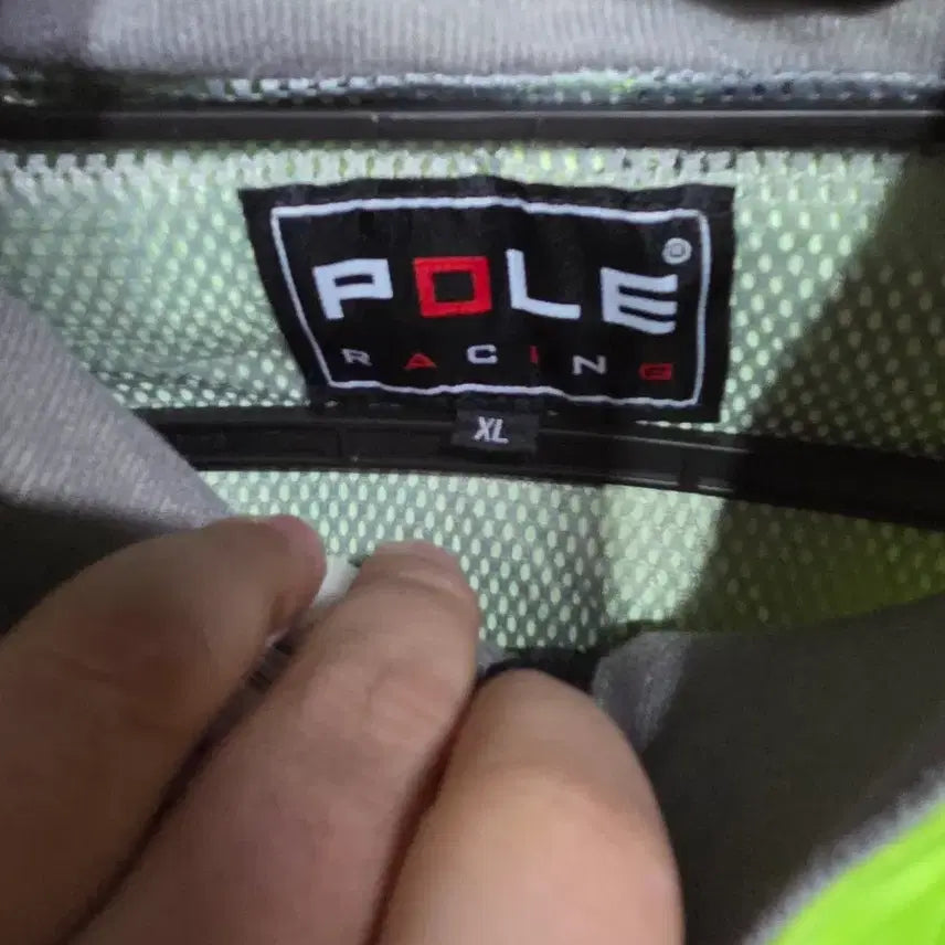 [BUNJANG] POLE Racing Fluorescent Rain Jacket / [105]POLE Racing 형광 레인 자켓