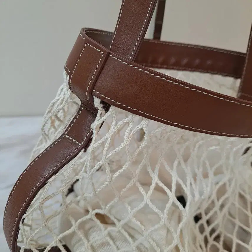[BUNJANG] LE 17 SEPTEMBRE Ivory Net Bucket Bag / 르 17 세프템브르 (LE 17 SEPTEMBRE)