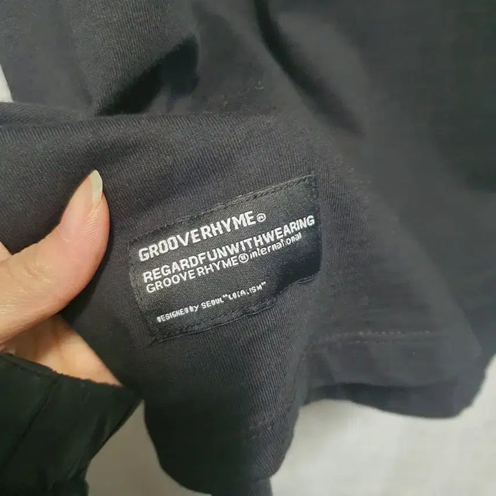 [BUNJANG] Groove Lime Logo Round Short Sleeve T-shirt L / 그루브라임 로고 라운드 반팔티 L