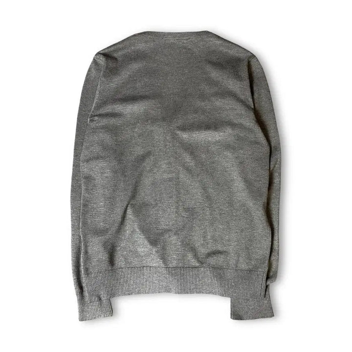 [BUNJANG] Comme des Garcons Gray Gold Emblem Cardigan XL / 꼼데가르송 그레이 골드와펜 가디건 XL