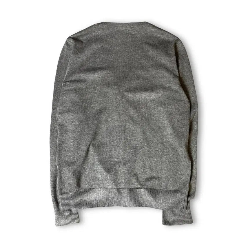 [BUNJANG] Comme des Garcons Gray Gold Emblem Cardigan XL / 꼼데가르송 그레이 골드와펜 가디건 XL