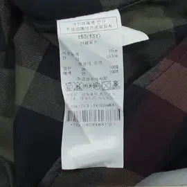 [BUNJANG] Daks Kids Checkered Long Sleeve Shirt / I6625 닥스 체크 긴팔 남방 아동 13Y 구제모은
