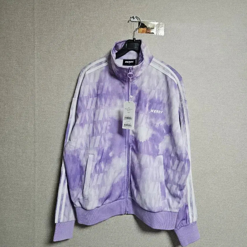 [BUNJANG] Nerdy Purple Tie-Dye Track Jacket (Size S) / 널디 퍼플 타이 다이 트랙 자켓 s