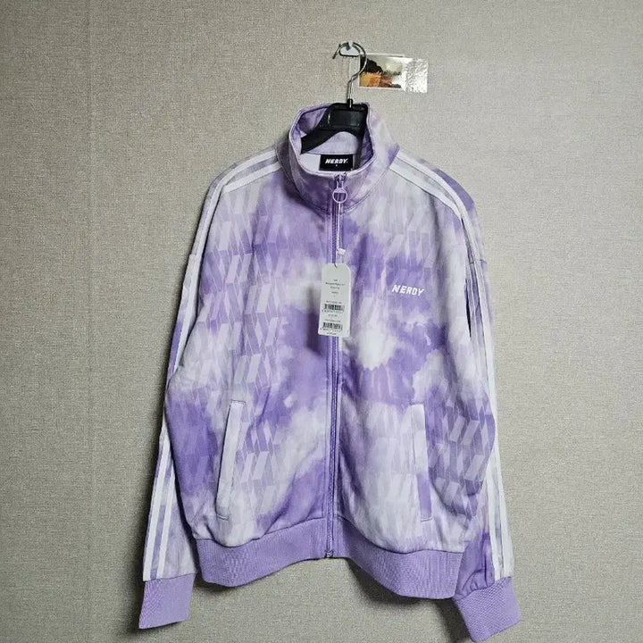 [BUNJANG] Nerdy Purple Tie-Dye Track Jacket (Size S) / 널디 퍼플 타이 다이 트랙 자켓 s