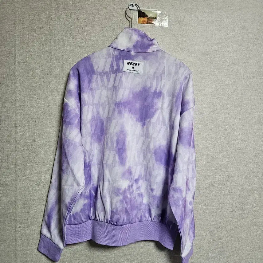 [BUNJANG] Nerdy Purple Tie-Dye Track Jacket (Size S) / 널디 퍼플 타이 다이 트랙 자켓 s