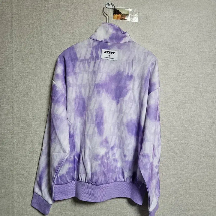 [BUNJANG] Nerdy Purple Tie-Dye Track Jacket (Size S) / 널디 퍼플 타이 다이 트랙 자켓 s