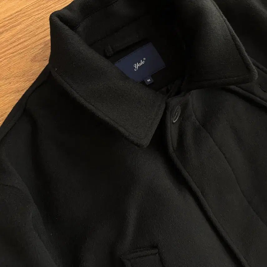 [BUNJANG] Yale Balmacaan Half Coat Black M / 예일 발마칸 하프 코트 블랙 M