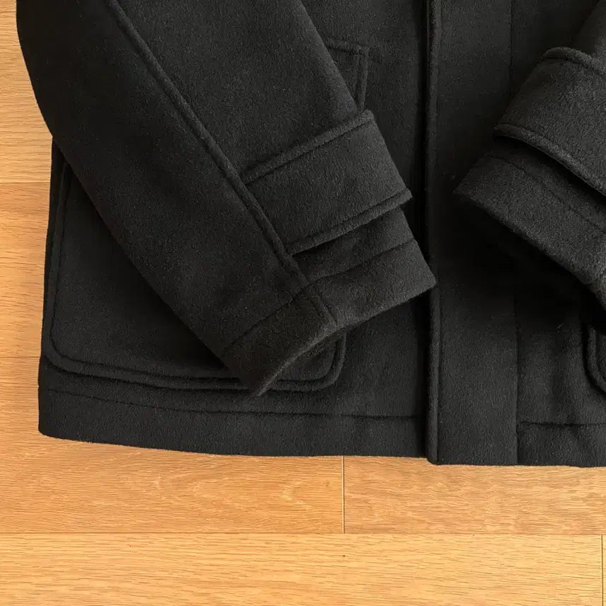 [BUNJANG] Yale Balmacaan Half Coat Black M / 예일 발마칸 하프 코트 블랙 M
