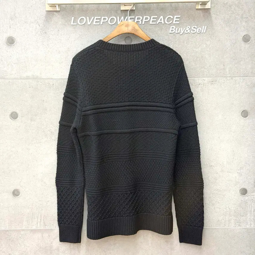 [BUNJANG] Neil Barrett Wool Blend Knit Sweater / 닐바렛 울x아크릴 니트 블랙 bma153606 -F032007