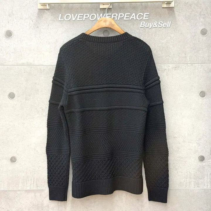 [BUNJANG] Neil Barrett Wool Blend Knit Sweater / 닐바렛 울x아크릴 니트 블랙 bma153606 -F032007