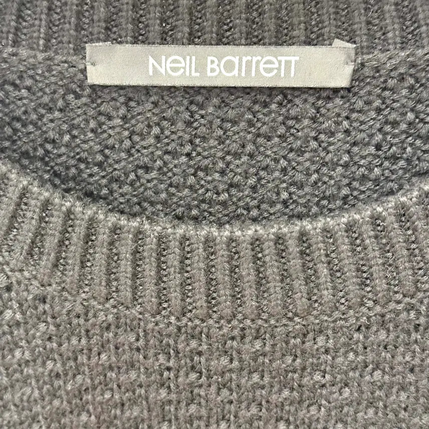 [BUNJANG] Neil Barrett Wool Blend Knit Sweater / 닐바렛 울x아크릴 니트 블랙 bma153606 -F032007