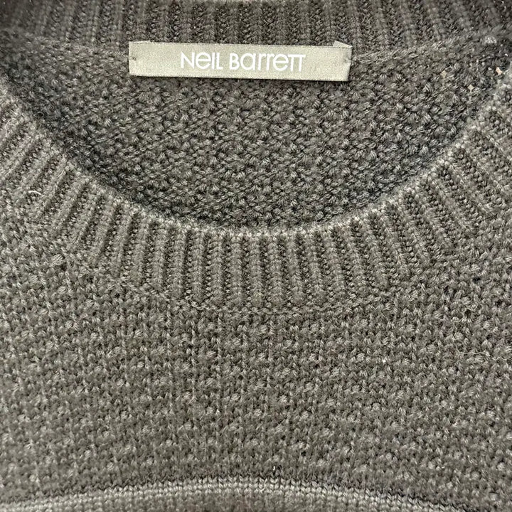 [BUNJANG] Neil Barrett Wool Blend Knit Sweater / 닐바렛 울x아크릴 니트 블랙 bma153606 -F032007