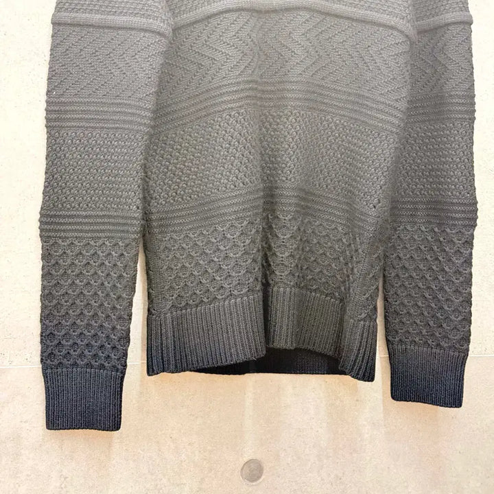 [BUNJANG] Neil Barrett Wool Blend Knit Sweater / 닐바렛 울x아크릴 니트 블랙 bma153606 -F032007