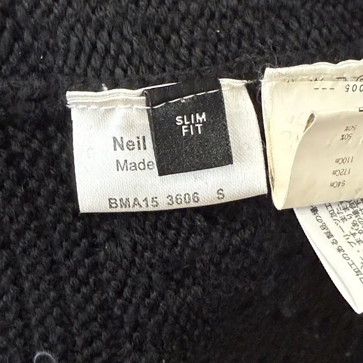 [BUNJANG] Neil Barrett Wool Blend Knit Sweater / 닐바렛 울x아크릴 니트 블랙 bma153606 -F032007