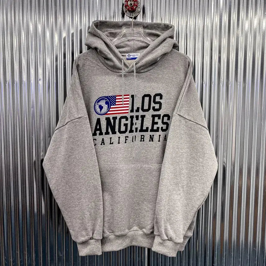 [BUNJANG] LA Flag Print Hoodie / [새상품] LA 성조기 프린팅 후드티 (FREE) AF329