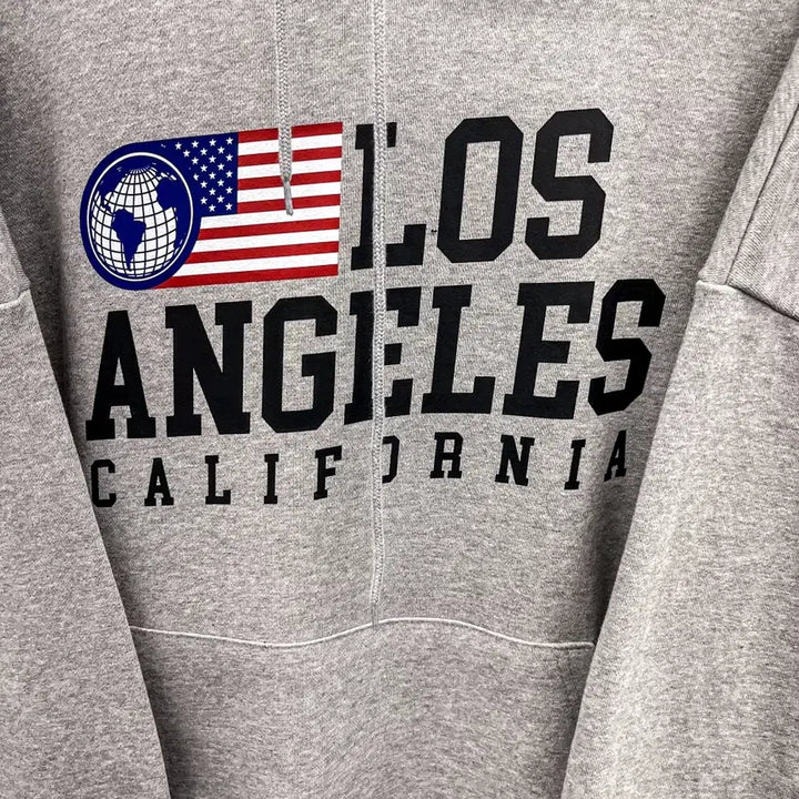 [BUNJANG] LA Flag Print Hoodie / [새상품] LA 성조기 프린팅 후드티 (FREE) AF329