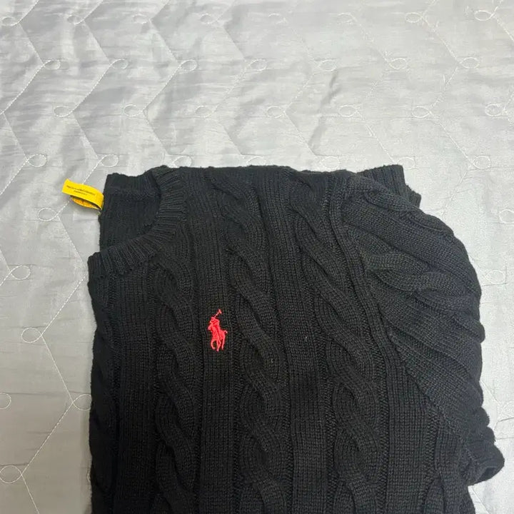 [BUNJANG] Polo Ralph Lauren Black Cable Knit Sweater / 폴로 랄프로렌 블랙 케이블 니트