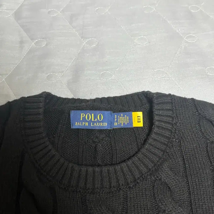 [BUNJANG] Polo Ralph Lauren Black Cable Knit Sweater / 폴로 랄프로렌 블랙 케이블 니트