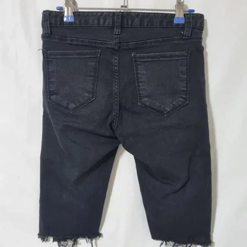 [BUNJANG] Kellan Premium Denim Shorts Black / 켈란 프리미엄 데님 반바지 블랙