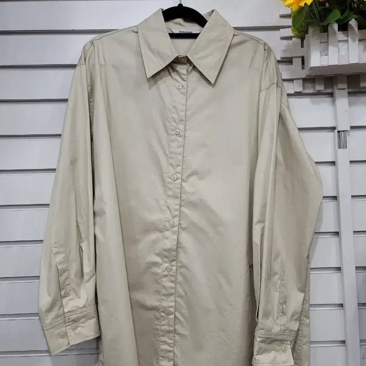 [BUNJANG] 8 Seconds Oversized Beige Shirt / 