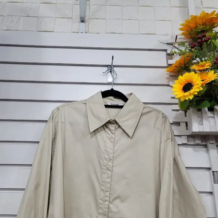 [BUNJANG] 8 Seconds Oversized Beige Shirt / 