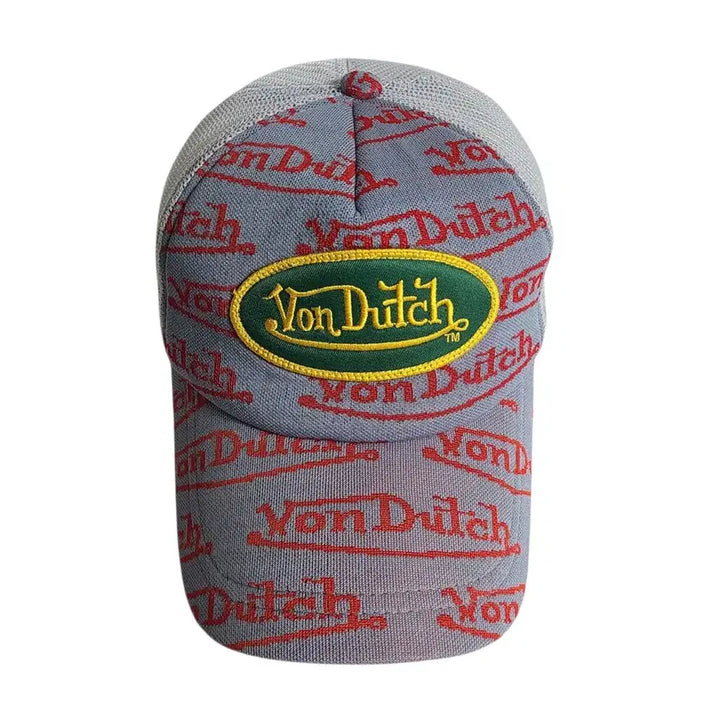 [BUNJANG] VonDuTch Y2K Monogram Logo Mesh Trucker Cap / VonDuTch) 본더치 Y2K 모노그램 로고 메쉬 트러커 캡