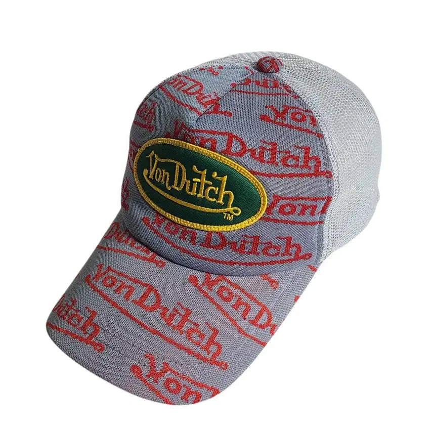 [BUNJANG] VonDuTch Y2K Monogram Logo Mesh Trucker Cap / VonDuTch) 본더치 Y2K 모노그램 로고 메쉬 트러커 캡