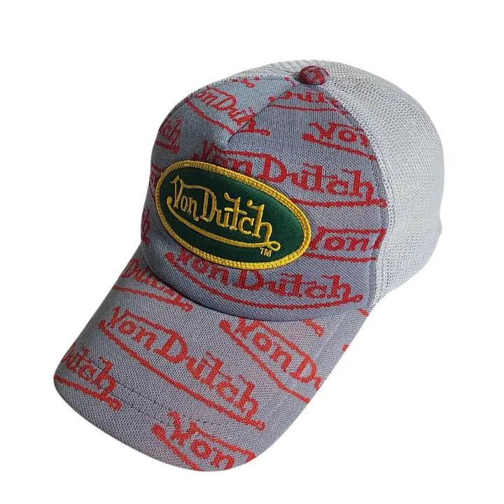 [BUNJANG] VonDuTch Y2K Monogram Logo Mesh Trucker Cap / VonDuTch) 본더치 Y2K 모노그램 로고 메쉬 트러커 캡