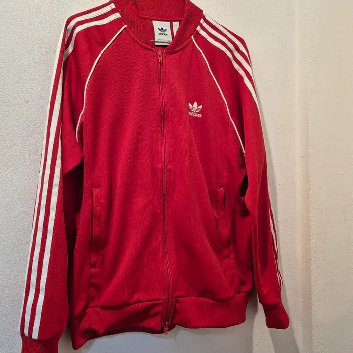 [BUNJANG] Adidas Red Tri-Stripe Jersey / 아디다스 빨간색 삼선 져지