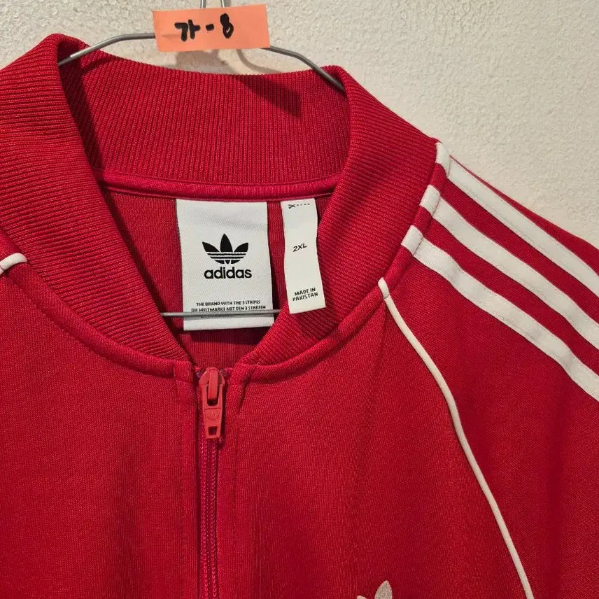 [BUNJANG] Adidas Red Tri-Stripe Jersey / 아디다스 빨간색 삼선 져지