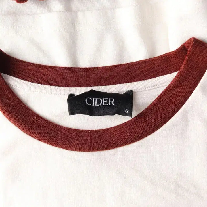 [BUNJANG] CIDER California LA Ringer Crop T-shirt / CIDER 캘리포니아 LA 링거 크롭 티셔츠 S