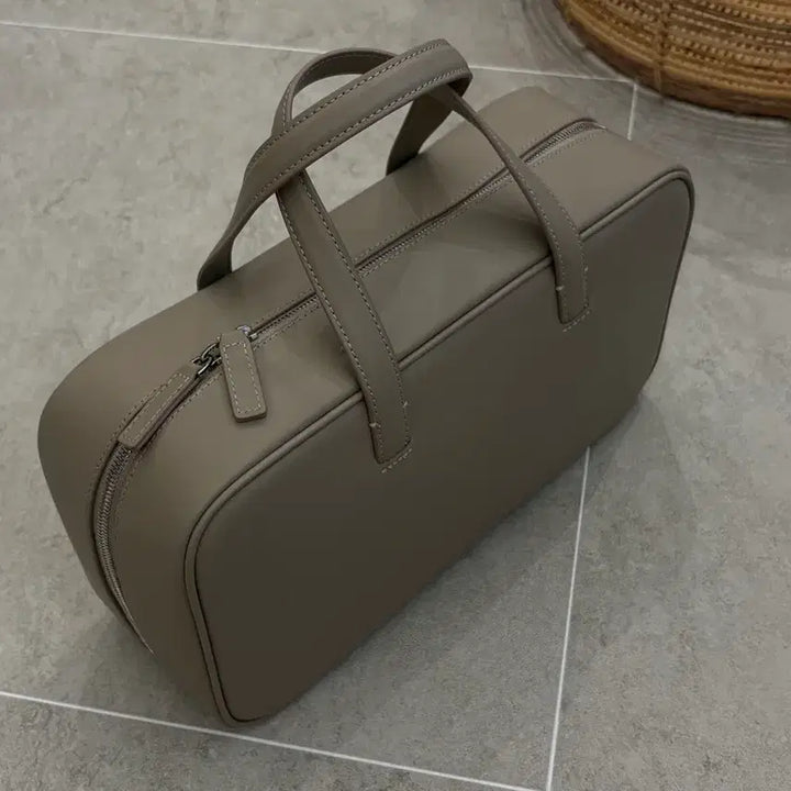 [BUNJANG] ROH Square Bag Large Tote - Taupe / ROH 로서울 스퀘어백 라지 토프색