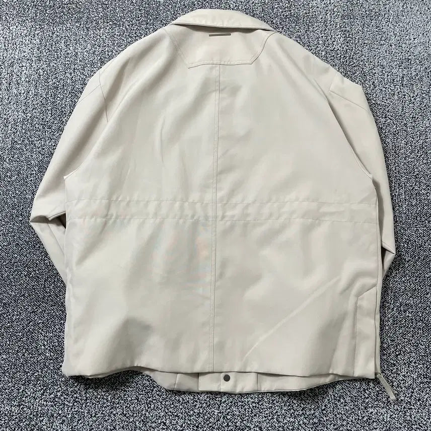 [BUNJANG] TNTG Shell Parka Bomber Jacket Ivory Beige / 빈티지9. TNTG 쉘 파카 봄버 점퍼 아이보리 베이지