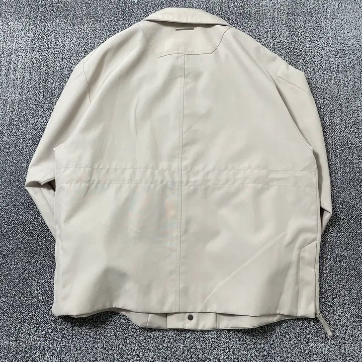 [BUNJANG] TNTG Shell Parka Bomber Jacket Ivory Beige / 빈티지9. TNTG 쉘 파카 봄버 점퍼 아이보리 베이지