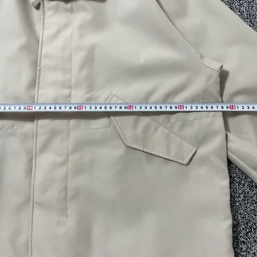 [BUNJANG] TNTG Shell Parka Bomber Jacket Ivory Beige / 빈티지9. TNTG 쉘 파카 봄버 점퍼 아이보리 베이지