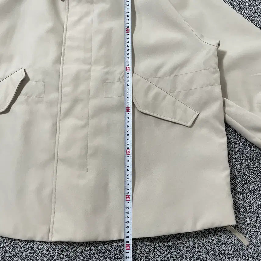 [BUNJANG] TNTG Shell Parka Bomber Jacket Ivory Beige / 빈티지9. TNTG 쉘 파카 봄버 점퍼 아이보리 베이지