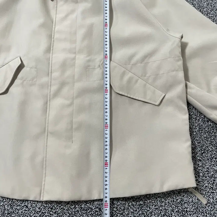 [BUNJANG] TNTG Shell Parka Bomber Jacket Ivory Beige / 빈티지9. TNTG 쉘 파카 봄버 점퍼 아이보리 베이지