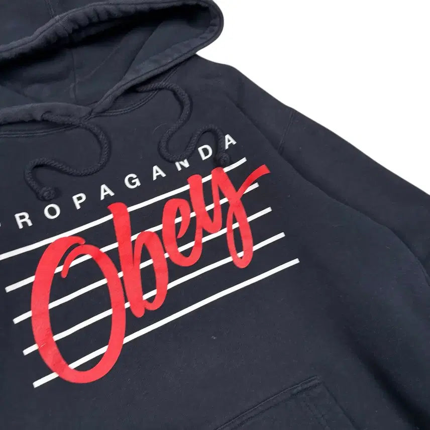 [BUNJANG] OBEY Charcoal Hoodie / 오베이 차콜컬러 후드티