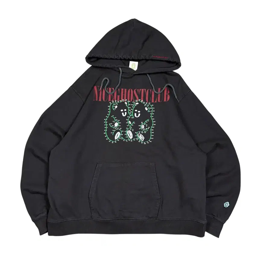 [BUNJANG] Nice Ghost Club Charcoal Hoodie / 나이스 고스트 클럽 차콜컬러 후드티